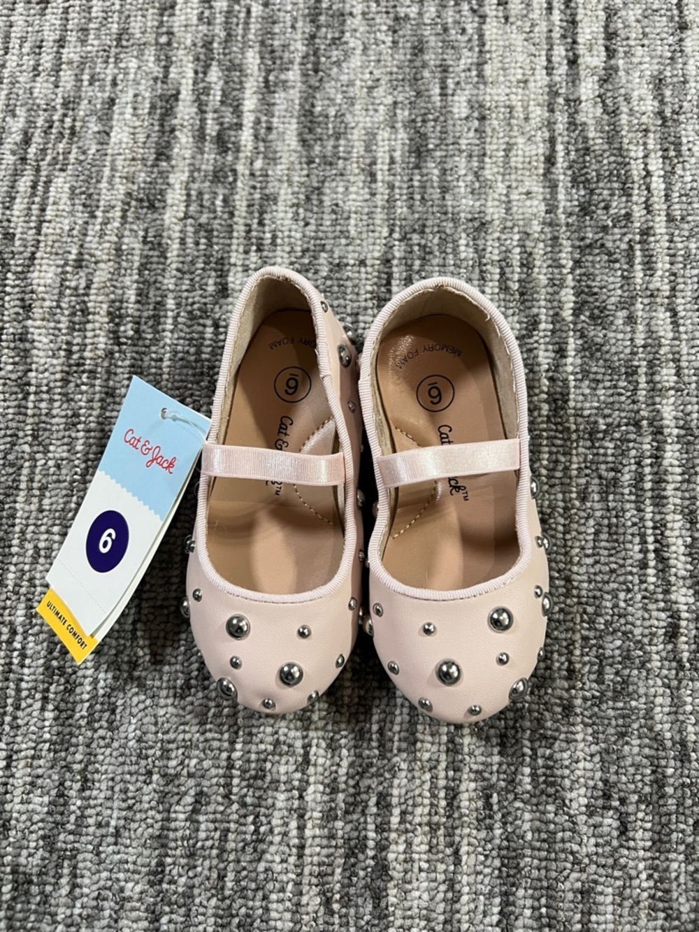 Cat & Jack Girl's - Heather Ballet Flats Toddler Various Sizes - Picture 8 of 13